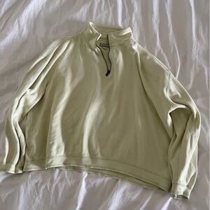 Cotton quarter zip sweatshirt